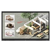 LG CreateBoard Standard, Front view with infill image, 65TR3DQ-B, thumbnail 1