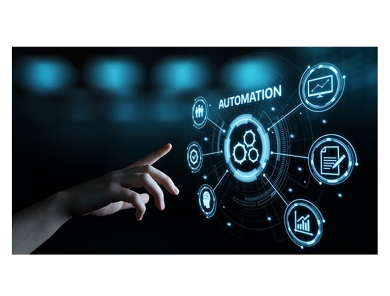 الشكل الى الجانب يشير إلى أيقونة تطفو في الهواء في مساحة زرقاء