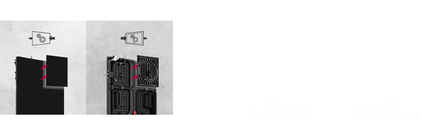 إمكانية التثبيت الأمامي أو الخلفي حسب احتياجات العملاء.