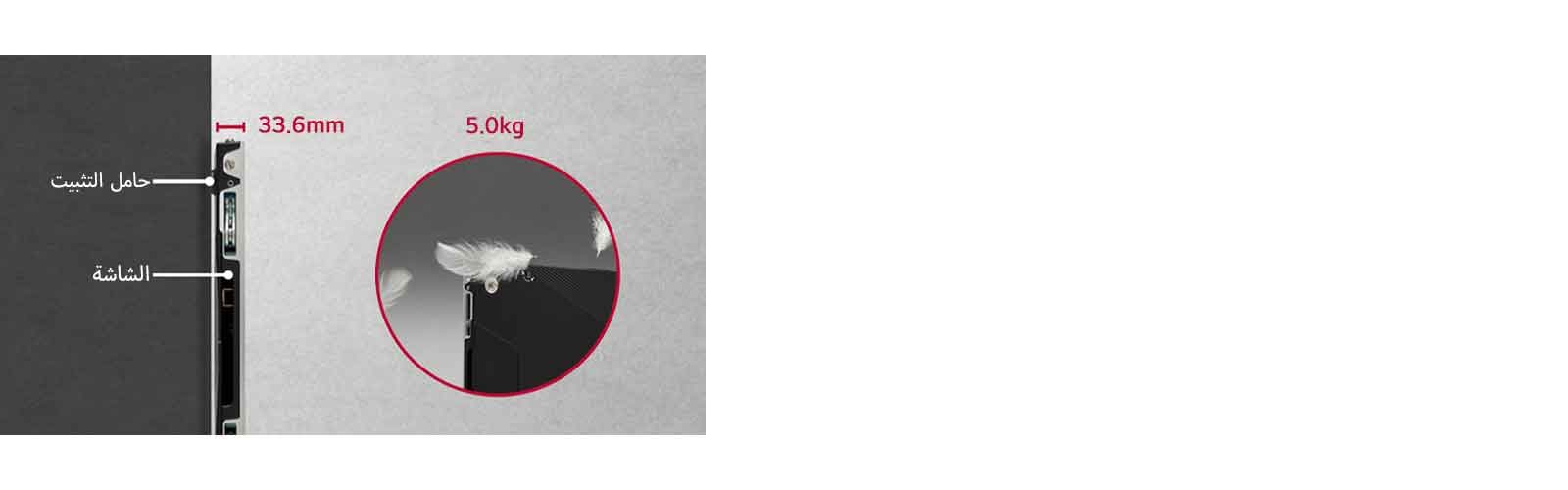 صُمِّمَت سلسلة LSCC بعمق فائق النحافة يبلغ 33.6 ملم وبنية خفيفة الوزن تبلغ 5 كجم.