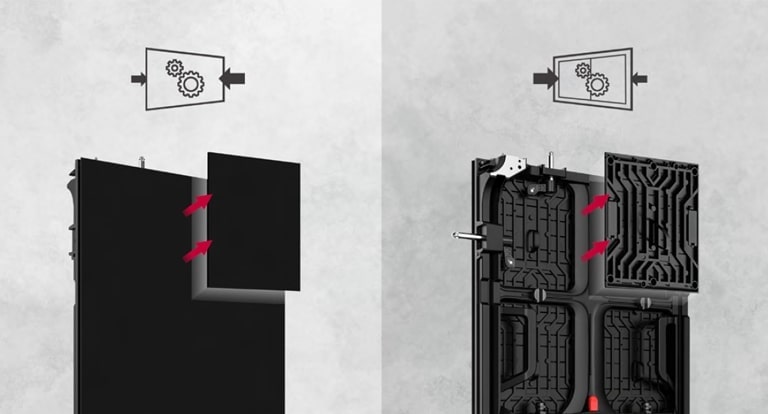 إمكانية التثبيت الأمامي أو الخلفي حسب احتياجات العملاء.