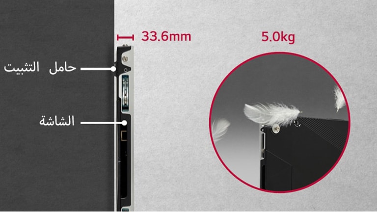 صُمِّمَت سلسلة LSCC بعمق فائق النحافة يبلغ 33.6 ملم وبنية خفيفة الوزن تبلغ 5 كجم.