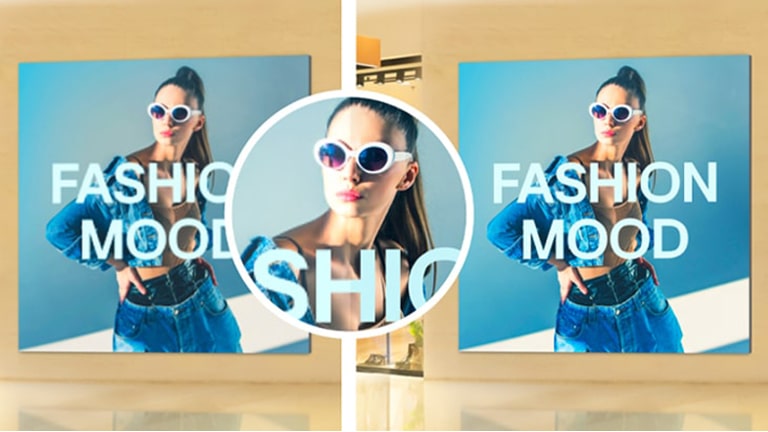 تعرض سلسلة LSCC ذات جودة 4K HDR المحتوى بشكل أكثر وضوحًا وسطوعًا مقارنةً بالمحتوى الموجود على اليسار.