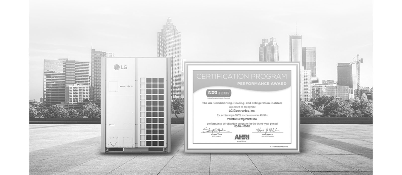 LG تتلقى التقدير بجائزة الأداء من معهد AHRI للعام السادس على التوالي