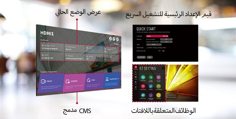 يمكن إنجاز العديد من المهام في نفس الوقت باستخدام واجهة المستخدم الرسومية البديهية.
