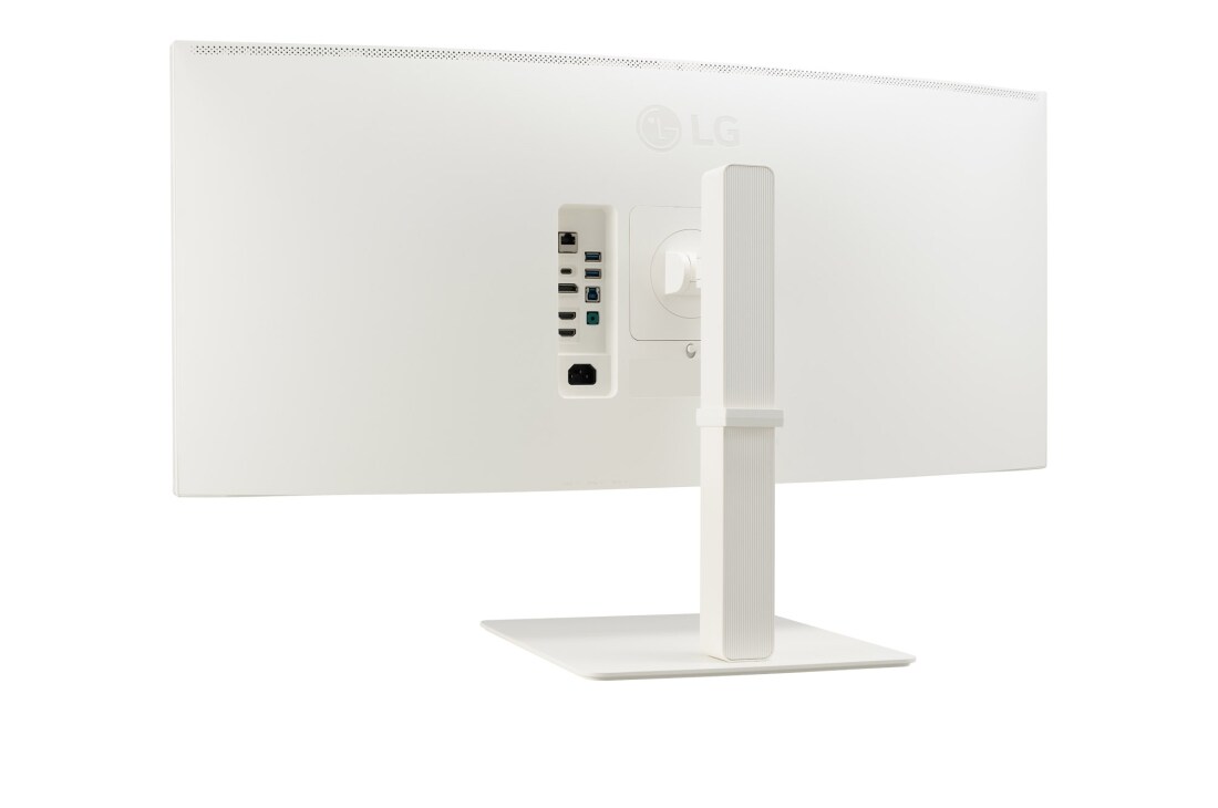 LG شاشة إل جي QHD+ UltraWide منحنية مقاس 38 بوصة, rear perspective view, 38WR85QC-W, thumbnail 7