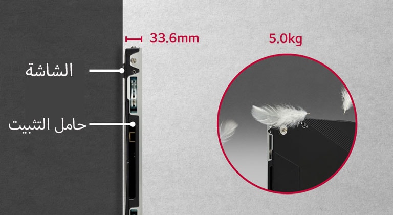 صُمِّمَت سلسلة LSCC بعمق فائق النحافة يبلغ 33.6 ملم وبنية خفيفة الوزن تبلغ 5 كجم.