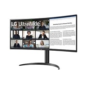 LG جديد شاشة UltraWide Curved مقاس 34 بدقة QHD مع ™USB Type-C, صورة جانبية - 15 درجة, 34BR55QC-B, thumbnail 2