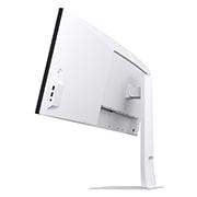 LG شاشة UltraWide Dual QHD Nano IPS منحنية مقاس 49 بوصة بسرعة 144 هرتز وHDR 400, صورة جانبية خلفية مائلة, 49U950A-W, thumbnail 7