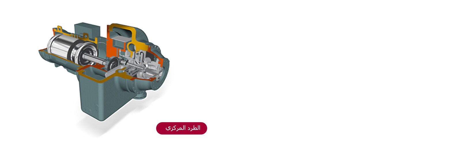 الأجزاء الأساسية في المبرد على خلفية بيضاء.