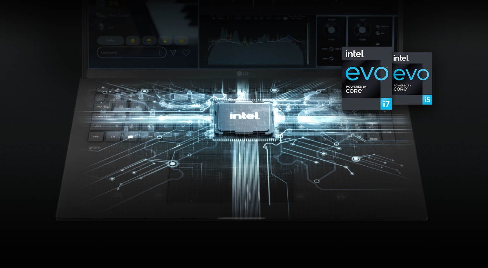 توفر وحدة معالجة Intel® المركزية من الجيل الحادي عشر أداءً قويًا بفضل ذاكرة النظام والمعالج الحديث