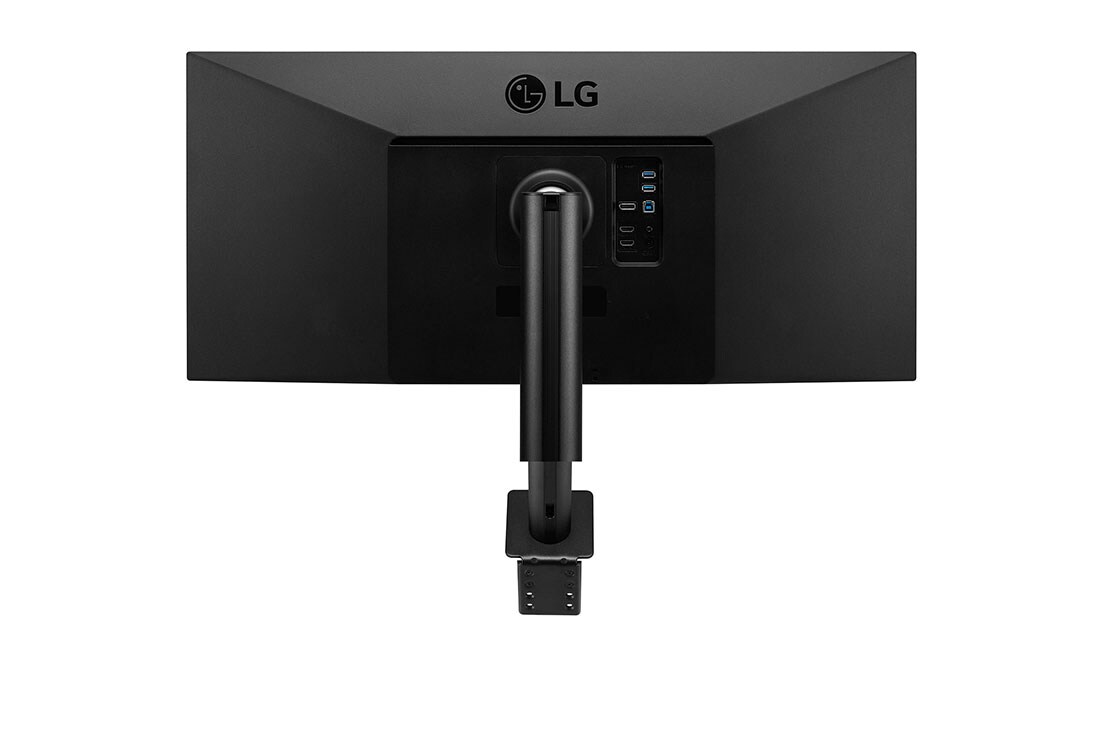 LG UltraWide™ QHD IPS HDR Monitor Ergo, منظر خلفي عن قرب مع وجود ذراع الشاشة في المنتصف , 34WN780-B, thumbnail 12