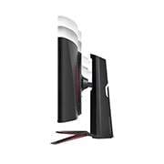 LG شاشة الألعاب UltraGear ™ Nano IPS 1ms مقاس 34 بوصة مع تقنية NVIDIA® G-SYNC® ULTIMATE ومعدل تحديث 165 هرتز، سرعة استجابة فائقة, منظر جانبي مع تحريك ارتفاع الشاشة لأسفل , 34GP950G-B, thumbnail 12