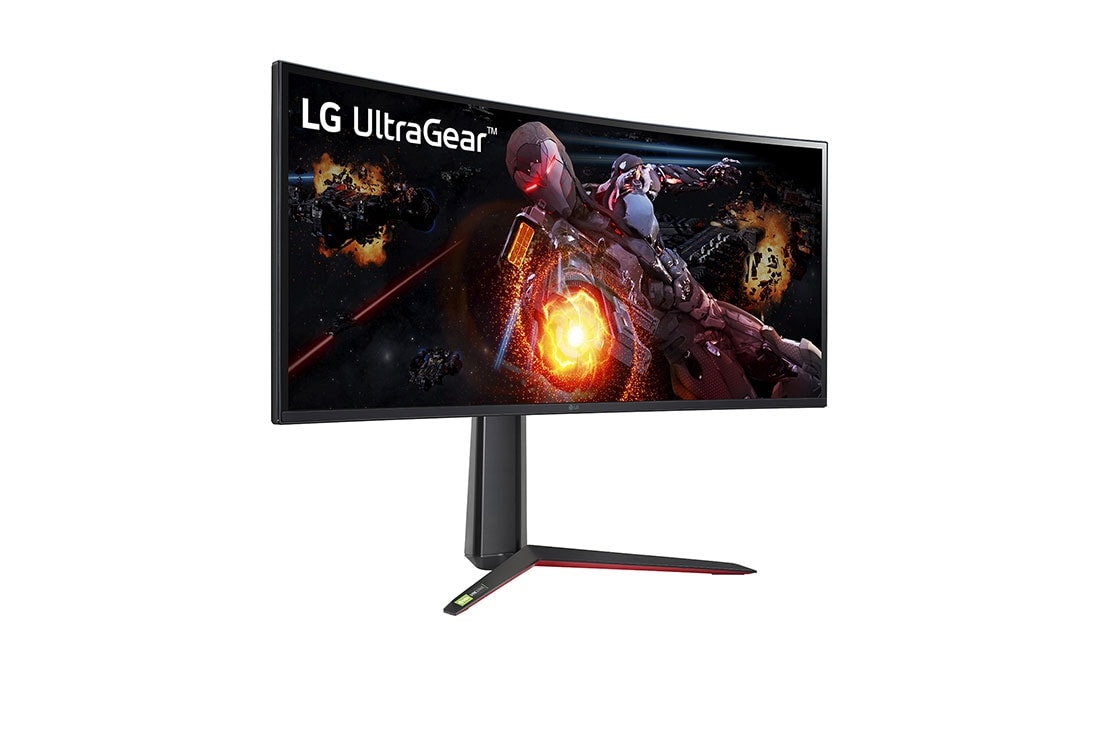 LG شاشة الألعاب UltraGear ™ Nano IPS 1ms مقاس 34 بوصة مع تقنية NVIDIA® G-SYNC® ULTIMATE ومعدل تحديث 165 هرتز، سرعة استجابة فائقة, عرض منظوري, 34GP950G-B, thumbnail 4