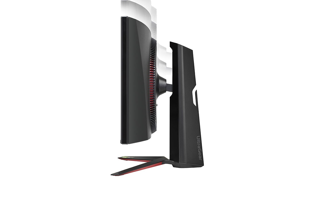 LG شاشة الألعاب UltraGear ™ Nano IPS 1ms مقاس 34 بوصة مع تقنية NVIDIA® G-SYNC® ULTIMATE ومعدل تحديث 165 هرتز، سرعة استجابة فائقة, منظر جانبي مع تحريك ارتفاع الشاشة لأسفل , 34GP950G-B, thumbnail 12