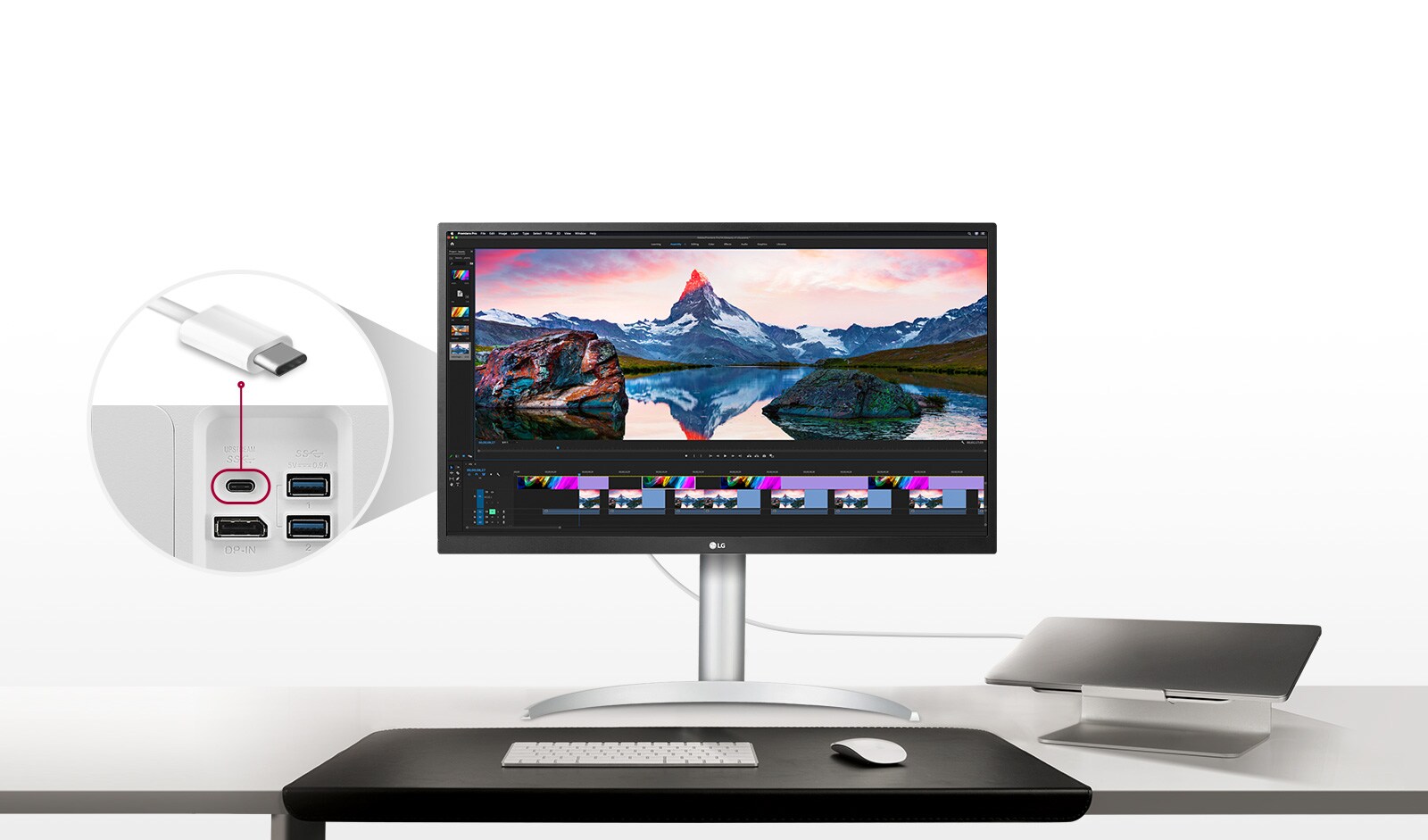 يتيح منفذ USB™ من النوع ج تحكمًا وتوصيلًا سهلاً