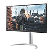 LG شاشة UHD 4K (3840x2160) IPS بحجم 27 بوصة مزودة بمنفذ USB من النوع ج™, عرض جانبي أكبر من 15 درجة, 27UP550-W, thumbnail 2