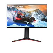 LG شاشة الألعاب UltraGear™ Nano مقاس 27 بوصة بتقنية IPS ودقة UHD 4K وزمن استجابة 1 مللي ثانية (من الرمادي إلى الرمادي GtG) تدعم دقة 4K ومعدل تحديث بمقدار 120 هرتز عبر منفذ HDMI 2.1, عرض أمامي, 27GP95R-B, thumbnail 1
