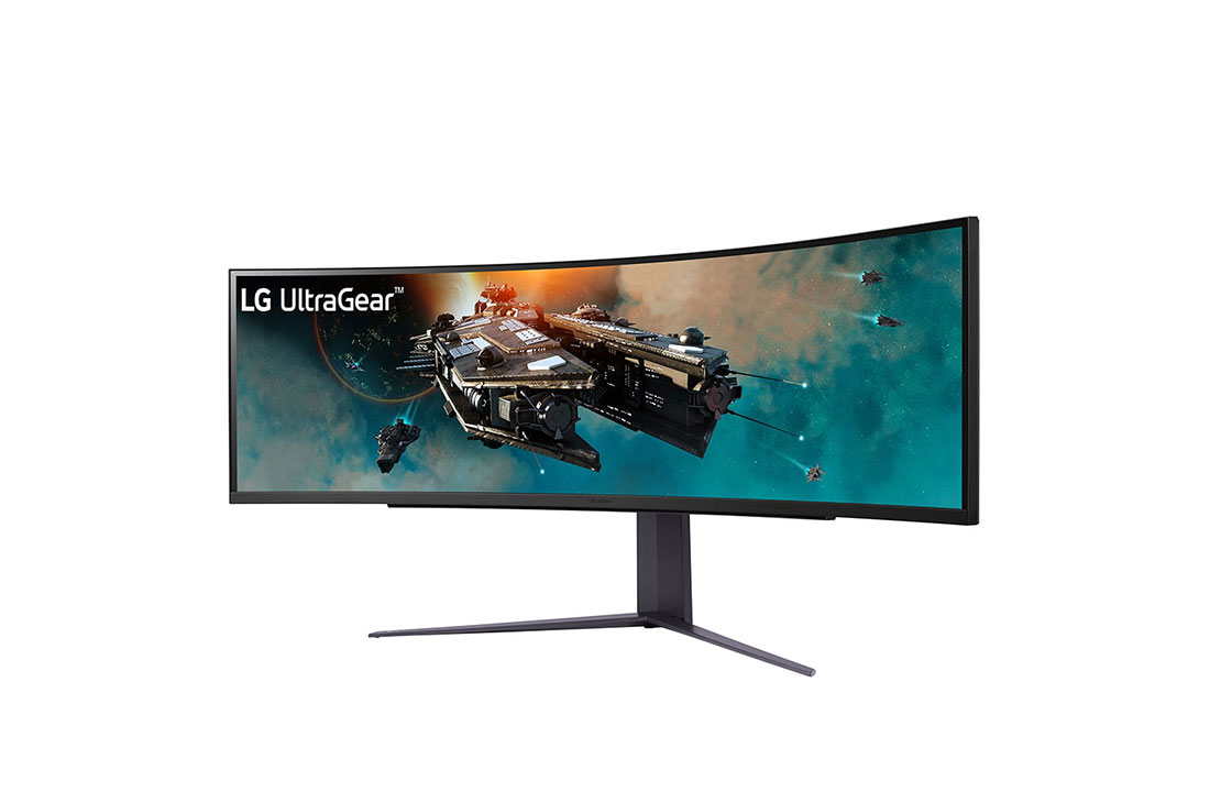 LG شاشة ألعاب مقوسة مقاس 49 ومعدل تحديث 240 هرتز, عرض جانبي أكبر من 15 درجة, 49GR85DC-B, thumbnail 2