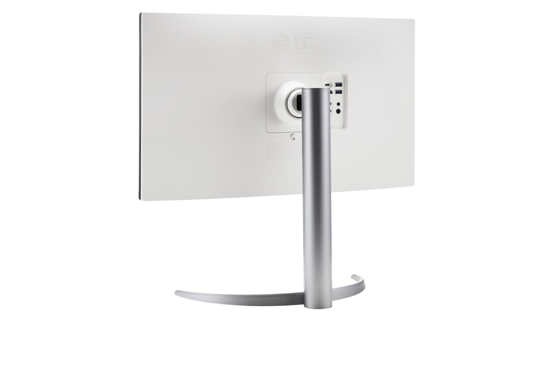 LG شاشة UHD 4K مقاس 27 بوصة تدعم VESA DisplayHDR™ 400, صورة توضح الجانب الخلفي, 27UQ750-W, thumbnail 6