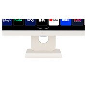 LG شاشة مع webOS سمارت IPS بدقة Full HD مقاس 31.5 بوصة, close-up view of stand, 32SR50F-W, thumbnail 9