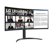 LG شاشة UltraWide منحنية مقاس 34 بدقة QHD من إل جي, صورة عامة, 34WR55QC-B, thumbnail 3