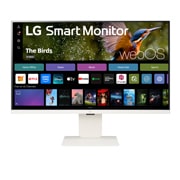 LG شاشة Smart Monitor دقة 4K مقاس 32 بوصة, صورة جانبية - 15 درجة, 32SR85U-W, thumbnail 4