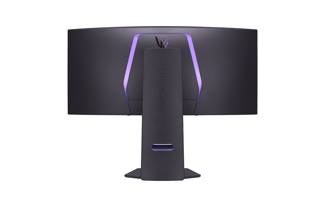 LG شاشة ألعاب 2024 منحنية UltraGear™ OLED مقاس 34 بوصة, صورة جانبية مع تشغيل الإضاءة, 34GS95QE-B, thumbnail 6