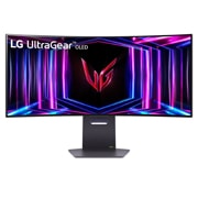 LG شاشة ألعاب 2024 منحنية UltraGear™ OLED مقاس 34 بوصة, مظهر أمامي., 34GS95QE-B, thumbnail 1
