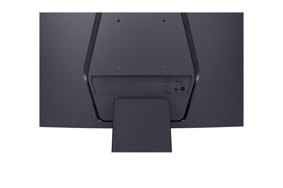 LG شاشة الألعاب المنحنية UltraGear مقاس 27 بوصة ومعدل تحديث 180Hz من إل جي, close-up view of ports, 27GS60QC-B, thumbnail 8