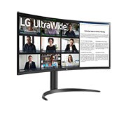 LG جديد شاشة UltraWide Curved مقاس 34 بدقة QHD مع USB Type-C™, صورة عامة, 34WR55QK-B, thumbnail 4