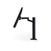 LG شاشة UHD 4K Ergo IPS مقاس 31.5 بوصة بتقنية DCI-P3 وhdr10 ومنفذ USB-C, side view monitor tilted upward, 32UN880K-B, thumbnail 9