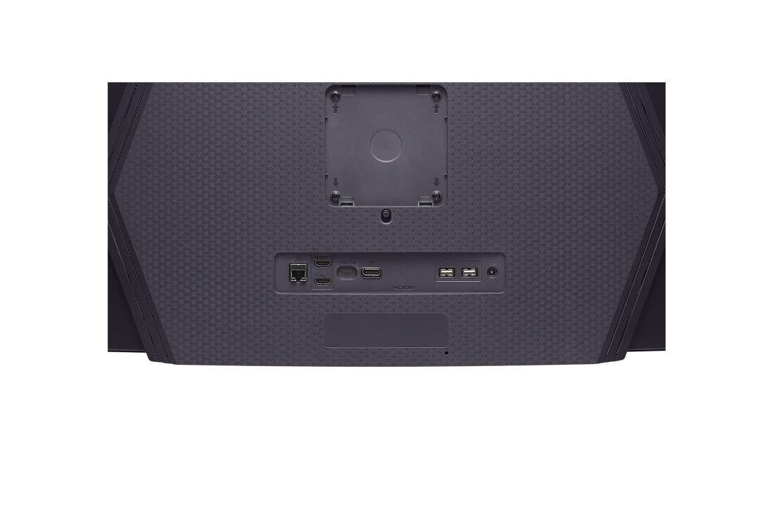 LG شاشة الألعاب المنحنية LG UltraGear™ OLED مقاس 45 بوصة بدقة WQHD ‏ونظام تشغيل webOS وزمن استجابة 0.03ms (GtG) ومعدل تحديث 240Hz وميزة LG AI, منظر مقرب للمنافذ, 45GX90SA-B, thumbnail 15