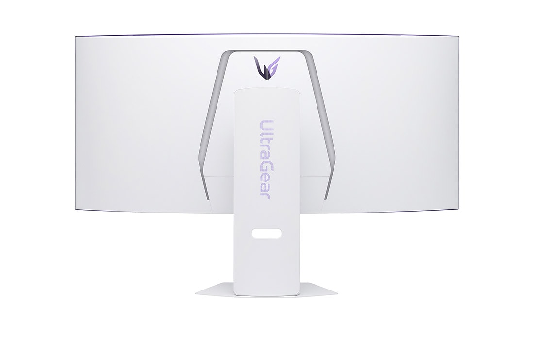 LG شاشة الألعاب المنحنية LG UltraGear™ OLED مقاس 39 بوصة بدقة WQHD ‏ونظام تشغيل webOS وزمن استجابة 0.03ms (GtG) ومعدل تحديث 240Hz وميزة LG AI, صورة خلفية مع تشغيل الإضاءة, 39GX90SA-W, thumbnail 5
