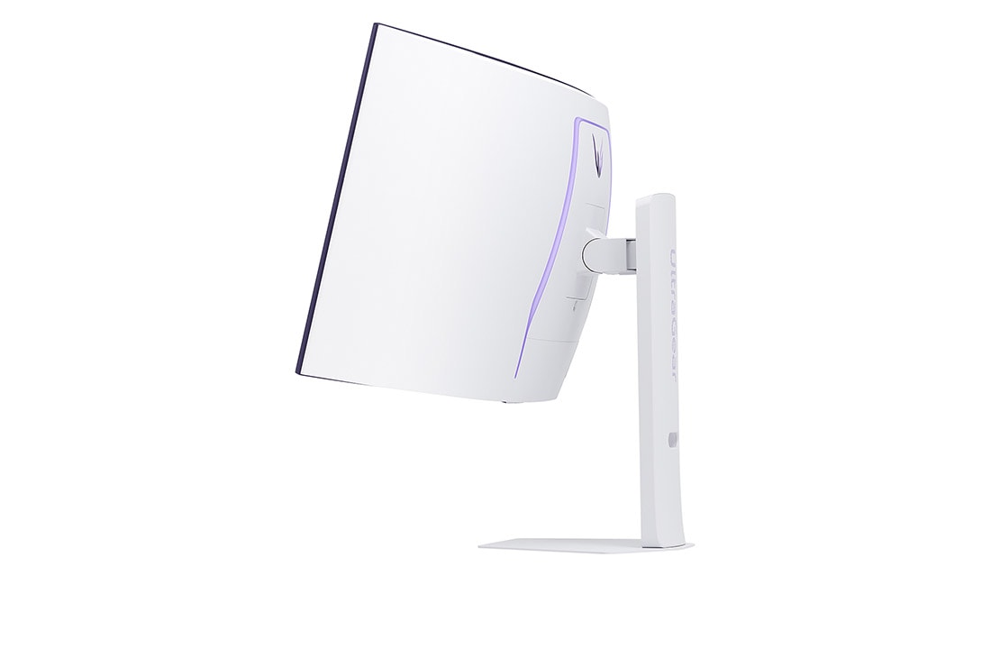 LG شاشة الألعاب المنحنية LG UltraGear™ OLED مقاس 39 بوصة بدقة WQHD ‏ونظام تشغيل webOS وزمن استجابة 0.03ms (GtG) ومعدل تحديث 240Hz وميزة LG AI, صورة جانبية للشاشة المائلة, 39GX90SA-W, thumbnail 10