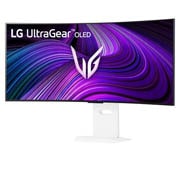 LG شاشة الألعاب المنحنية LG UltraGear™ OLED مقاس 39 بوصة بدقة WQHD ‏ونظام تشغيل webOS وزمن استجابة 0.03ms (GtG) ومعدل تحديث 240Hz وميزة LG AI, صورة جانبية - 15 درجة, 39GX90SA-W, thumbnail 2