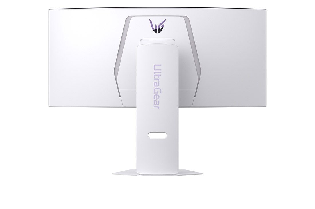 LG شاشة الألعاب المنحنية LG UltraGear™ OLED مقاس 34 بوصة بدقة WQHD ‏ونظام تشغيل webOS وزمن استجابة 0.03ms (GtG) ومعدل تحديث 240Hz وميزة LG AI, صورة خلفية مع إطفاء الإضاءة, 34GX90SA-W, thumbnail 10