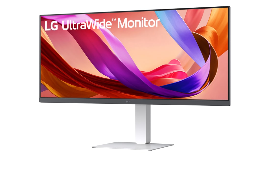 LG شاشة UltraWide WFHD مقاس 34 بوصة: 100Hz، HDR 400، وتصميم بلا حواف, صورة جانبية - 15 درجة, 34U530A-W, thumbnail 2