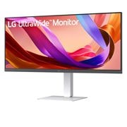LG شاشة UltraWide WFHD مقاس 34 بوصة: 100Hz، HDR 400، وتصميم بلا حواف, صورة جانبية - 15 درجة, 34U530A-W, thumbnail 2