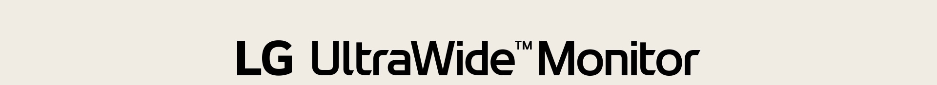 شعار LG UltraWide Monitor.