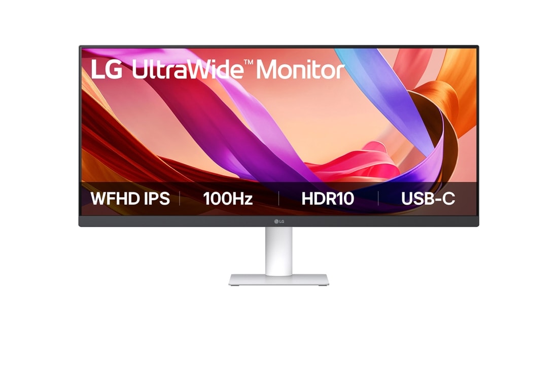 LG شاشة UltraWide WFHD مقاس 29 بوصة: 100Hz، HDR10، وتصميم بلا حواف, صورة أمامية, 29U531A-W