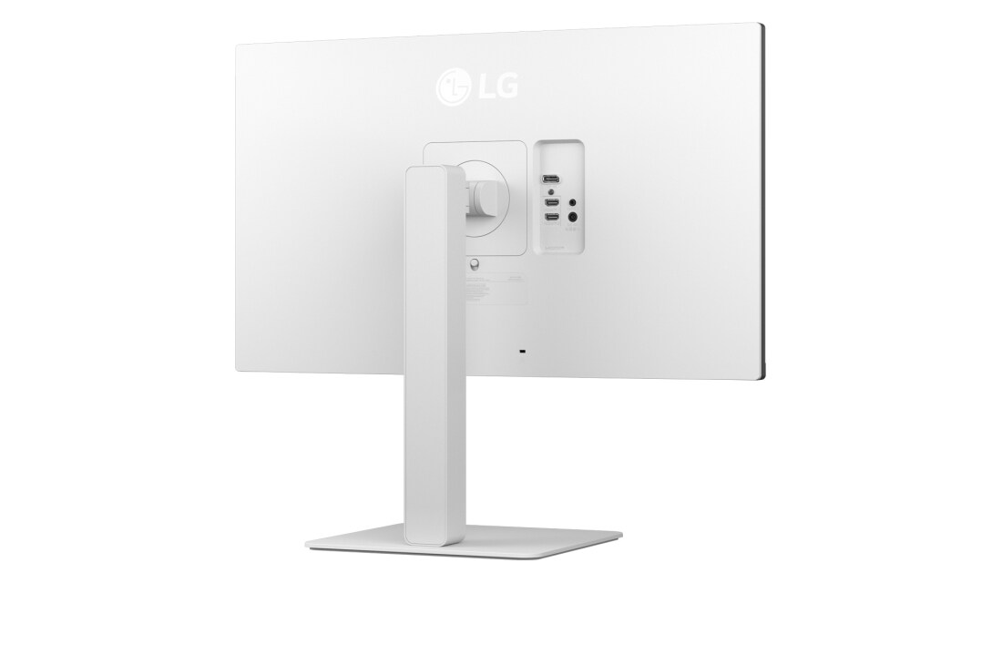 LG شاشة UltraFine مقاس 27 بوصة بدقة 4K وHDR10, rear perspective view, 27us550-w, thumbnail 6