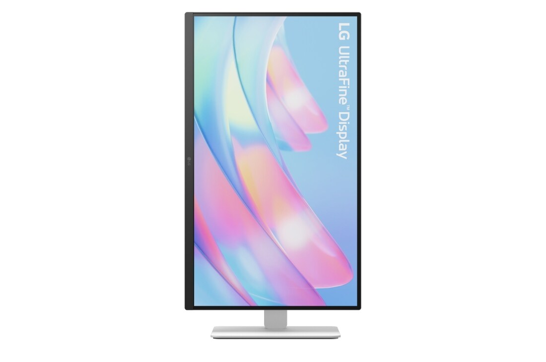 LG شاشة UltraFine مقاس 27 بوصة بدقة 4K وHDR10, front view with pivot, 27us550-w, thumbnail 9