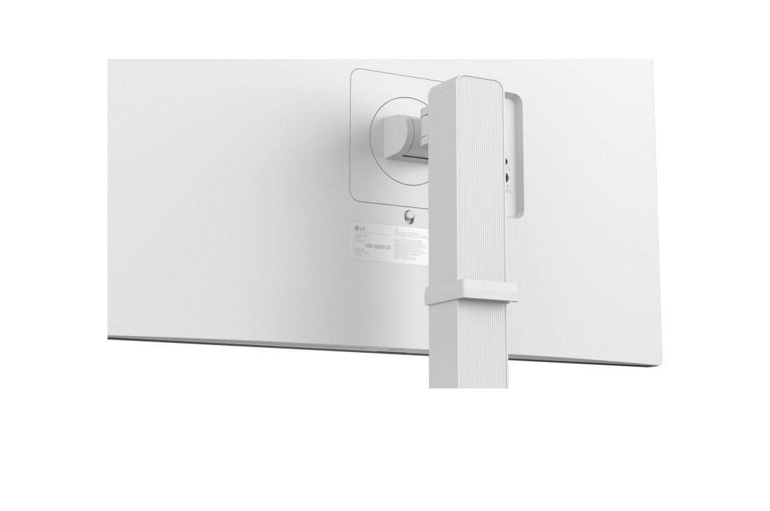 LG شاشة UltraFine مقاس 27 بوصة بدقة 4K وHDR10, close-up view of rear stand, 27us550-w, thumbnail 15