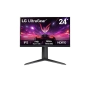 LG شاشة ألعاب UltraGear FHD مقاس 24 بوصة | معدل تحديث 180Hz وHDR 10  و تقنية AMD FreeSync, صورة أمامية, 24GS65F-B, thumbnail 1