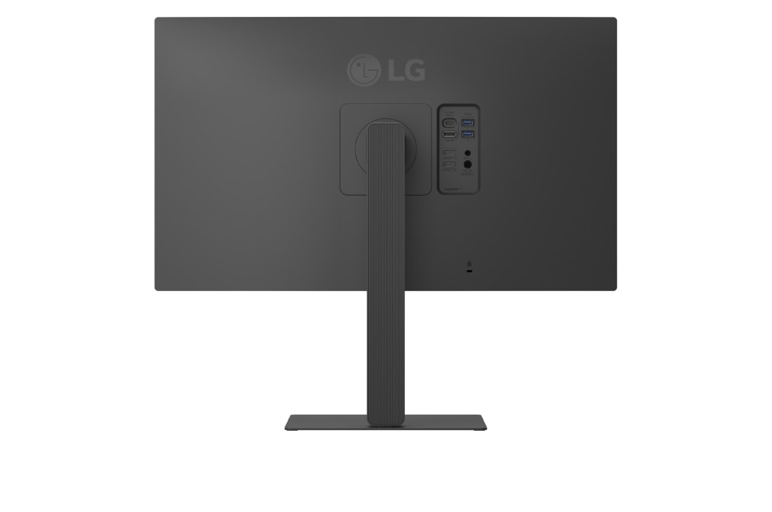 LG شاشة إل جي UltraFine™ 4K IPS مقاس 27 بوصة، HDR10، منفذ USB-C (90 واط)، وتصميم بلا حواف من 3 جوانب, صورة علوية مع إمالة الشاشة للأمام, 27U730A-B, thumbnail 12