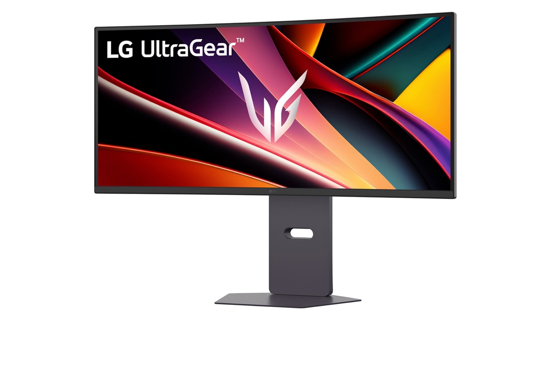 LG شاشة ألعاب منحنية إل جي UltraGear WQHD مقاس 34 بوصة | معدل تحديث 160Hz و1ms MBR و NVIDIA G-SYNC, -15 degree side view, 34G600A-B, thumbnail 2
