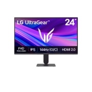 LG شاشة ألعاب LG UltraGear™ G4 FHD  مقاس 24 بوصة ، 144 هرتز 1 مللي ثانية (MBR) و HDMI 2.0, صورة أمامية, 24G411A-B, thumbnail 1