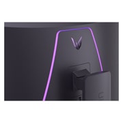 LG شاشة ألعاب منحنية 4K UHD 165Hz مقاس 37 بوصة, منظر مقرب للمنافذ, 37G800A-B, thumbnail 15