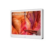 LG شاشة LG جراحية 27 بوصة 4K IPS دقة فائقة، ألوان طبية دقيقة، ورؤية واضحة دون انعكاس أثناء العمليات, صورة جانبية -15 درجة, 27HS714S-W, thumbnail 2